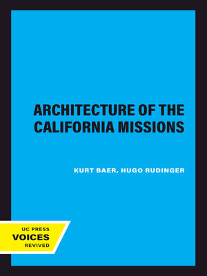 cover image of Architecture of the California Missions
